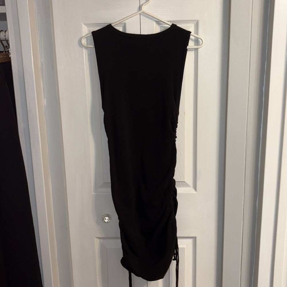 Lioness Black Ruched Mini Dress - Picture 6 of 6